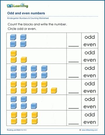 even or odd k5 learning.